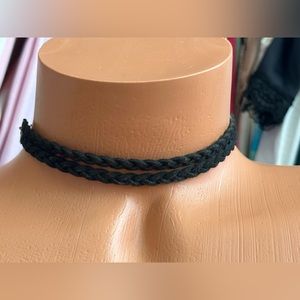 5 for $15! Boho Black Braided Rope Choker Necklace